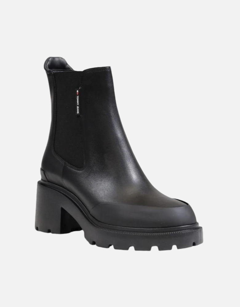 Black Leather Boot Women