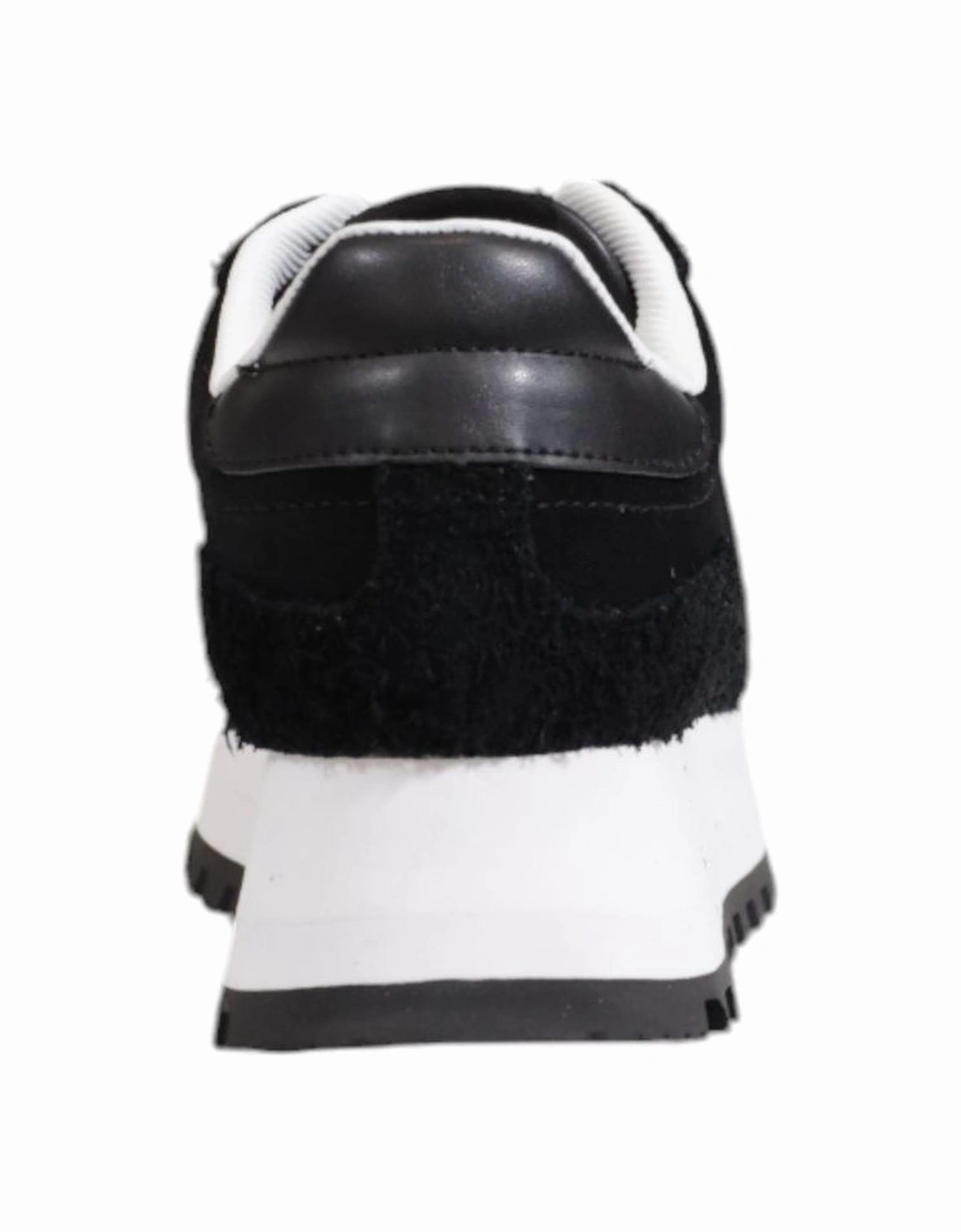 Black Leather Sneaker Women