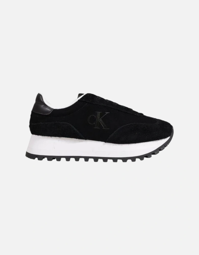 Black Leather Sneaker Women