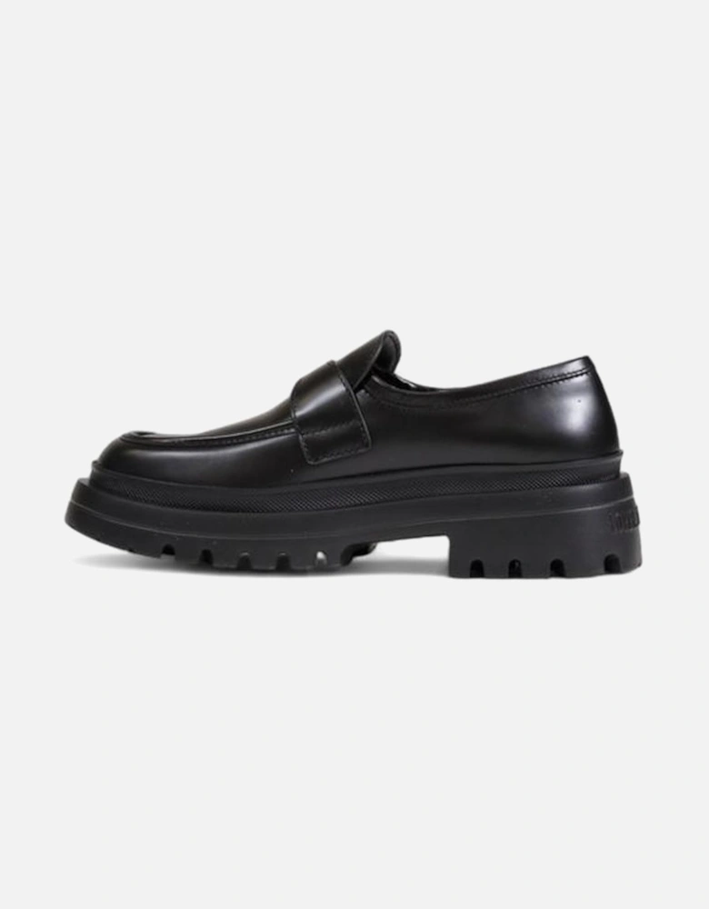 Black Polyethylene Flat Shoe Women