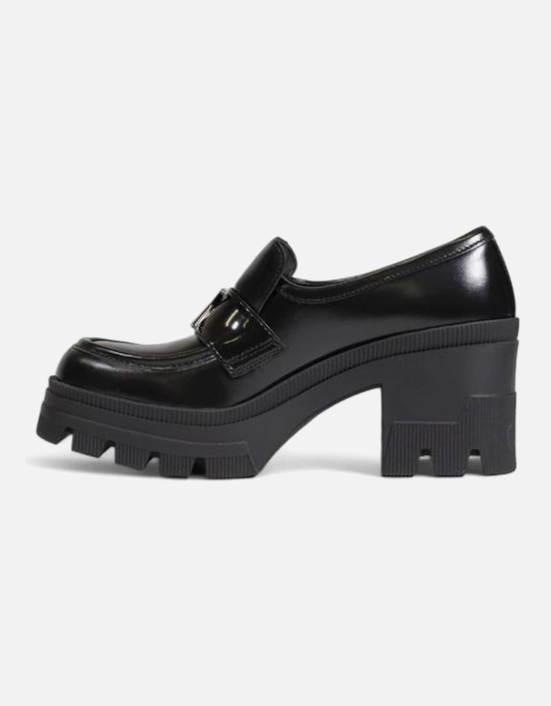 Black Leather Pump Women