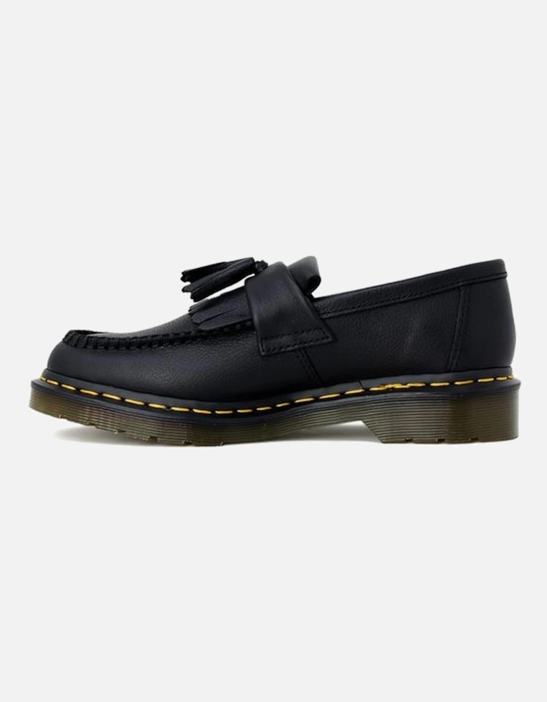 Black Leather Flat Shoe Women