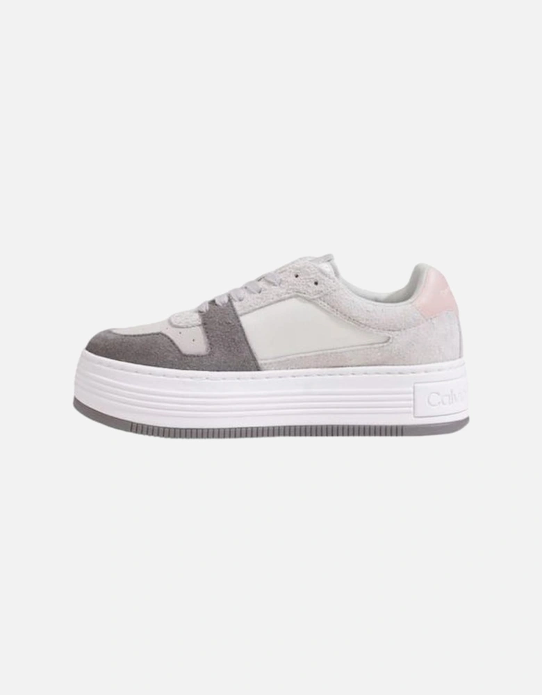 Gray Leather Sneaker Women