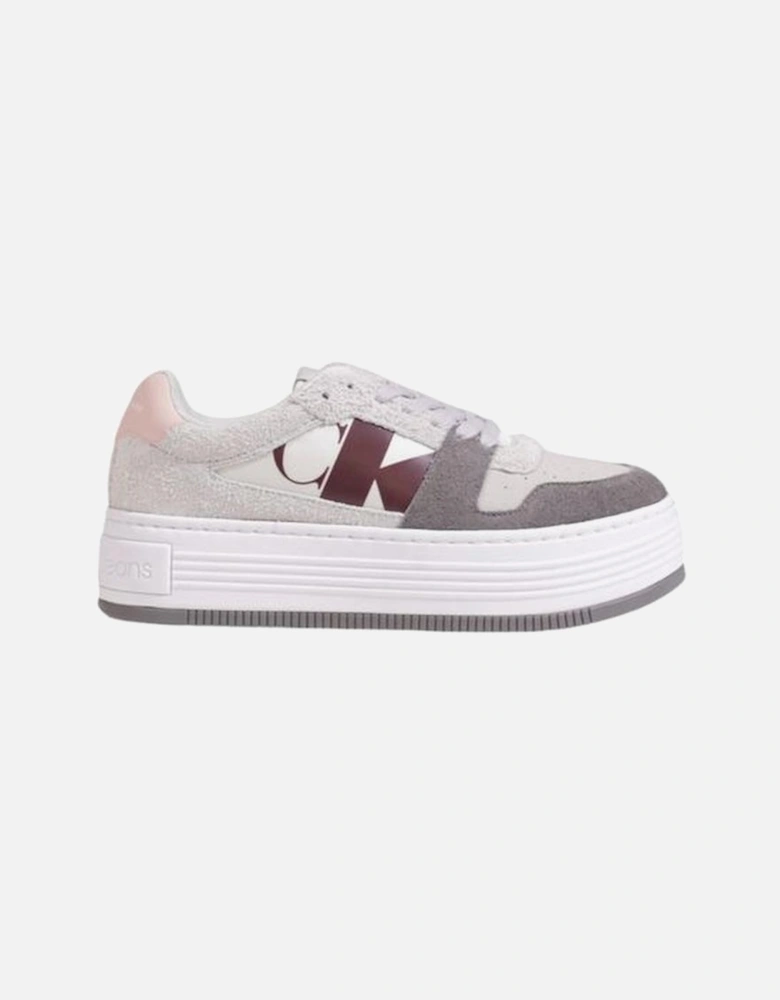 Gray Leather Sneaker Women