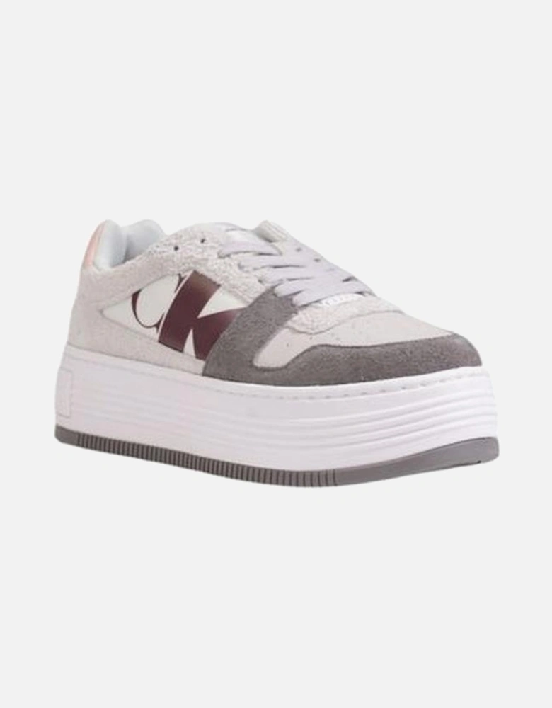 Gray Leather Sneaker Women