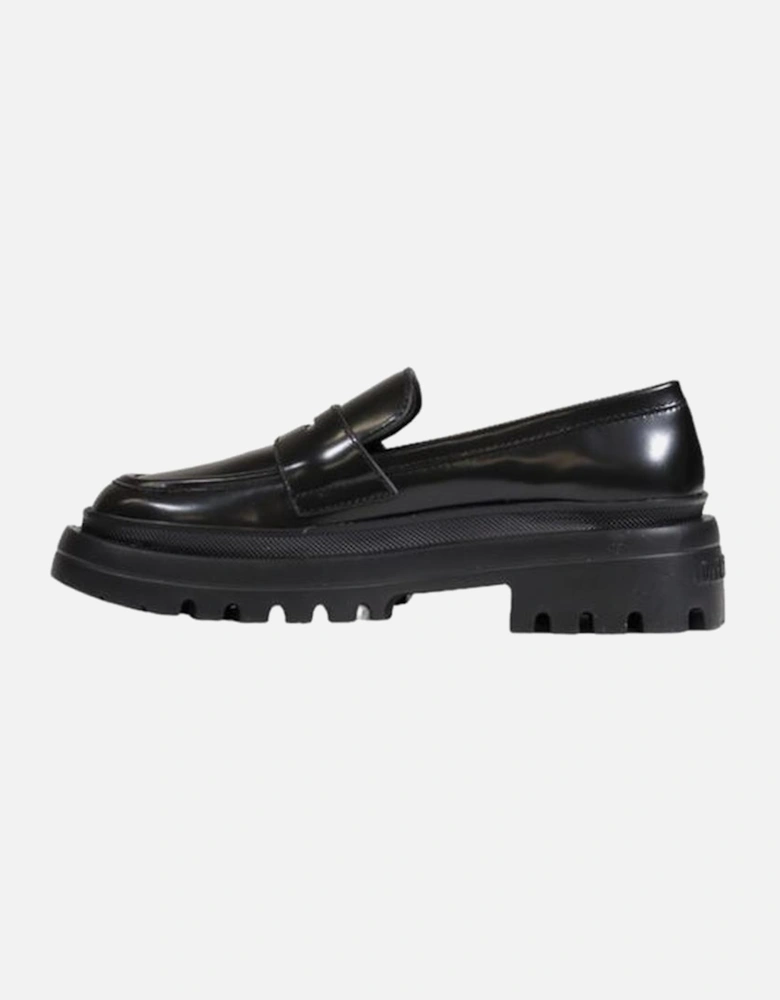 Black Polyethylene Flat Shoe Women