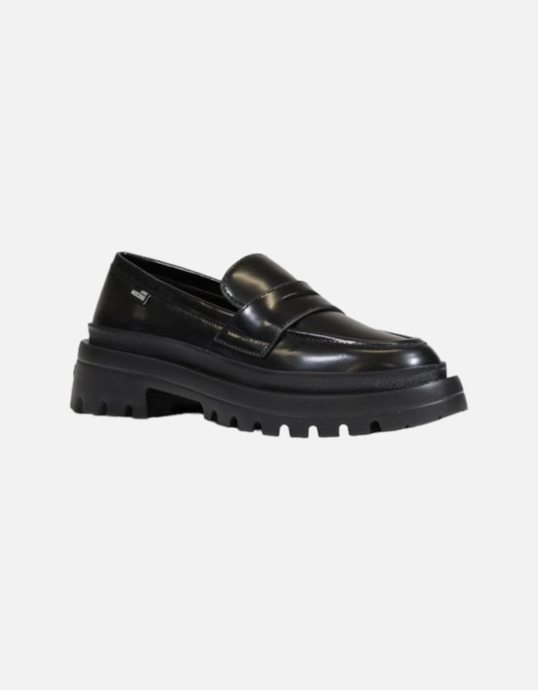 Black Polyethylene Flat Shoe Women