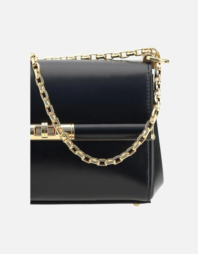 City Mini Shoulder Bag with Chain Strap Women - Black