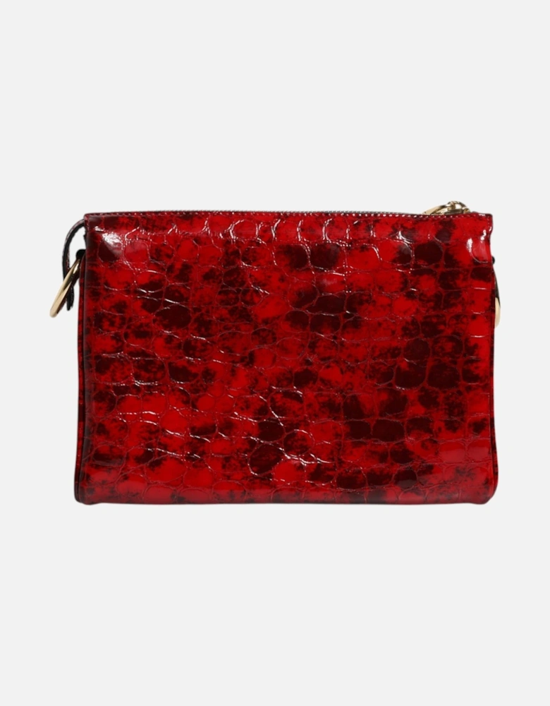 Exotic Leather Crossbody Bag with Gold Hardware Women - Red