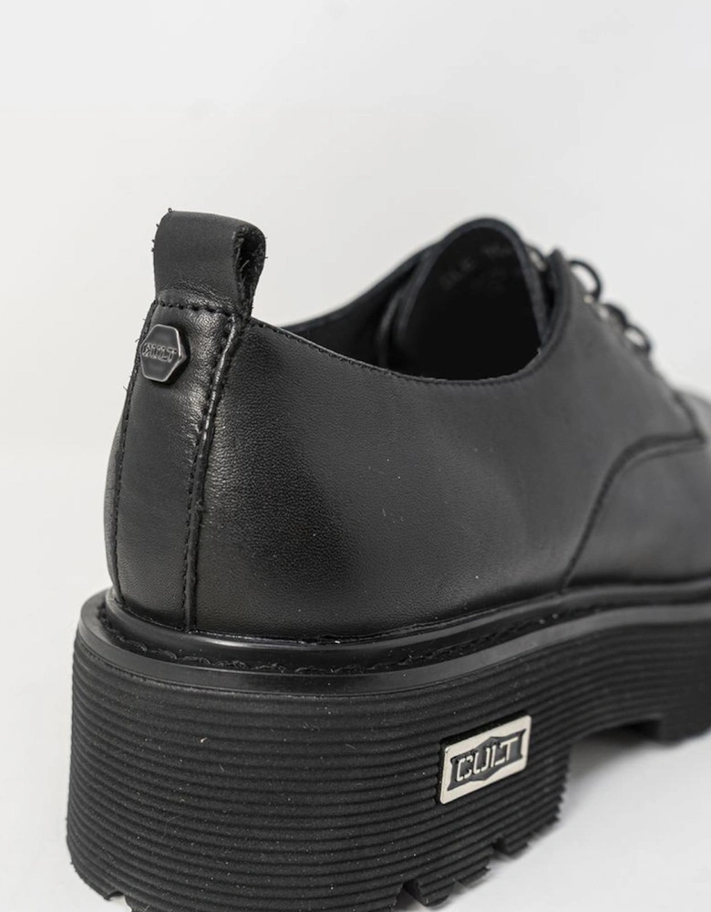 Black Leather Sneaker Women