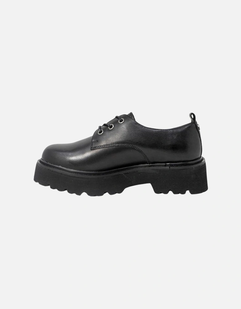 Black Leather Sneaker Women