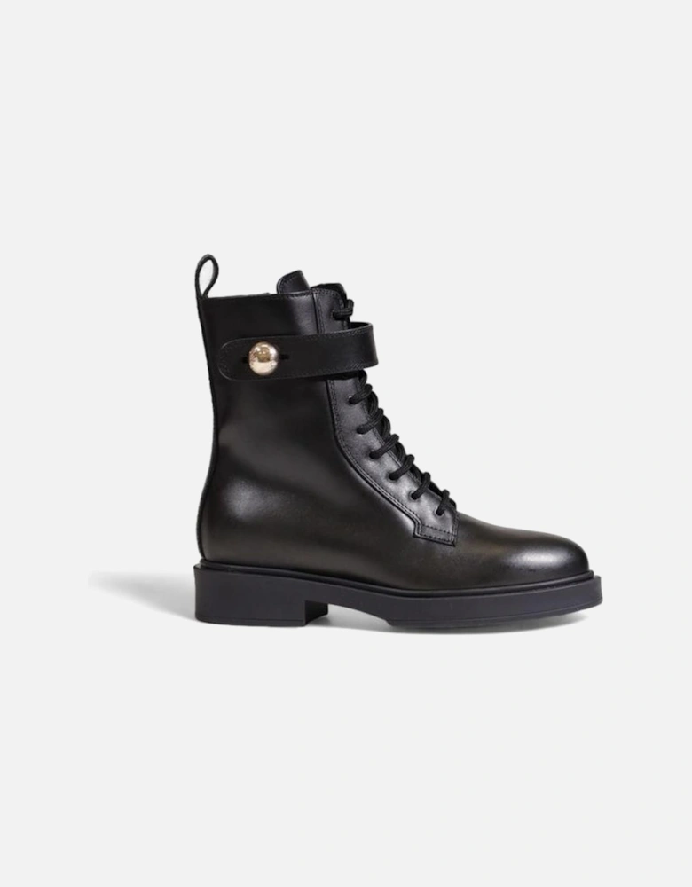 Black Leather Boot Women