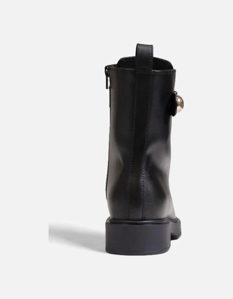 Black Leather Boot Women