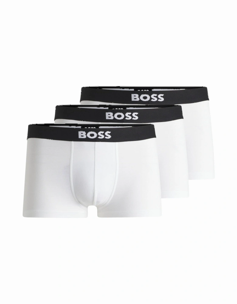 3-Pack BOSS ONE Boxer Trunks, White