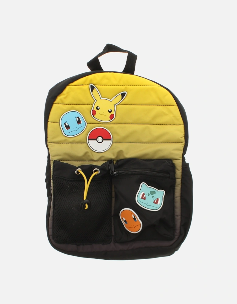Childrens Character Backpack Quilted  black