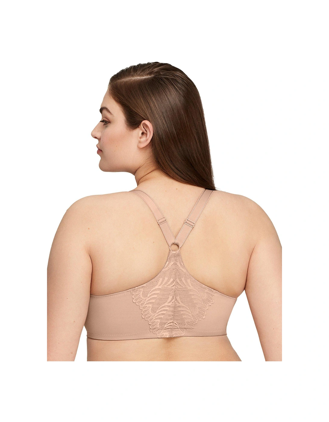 Front Close T-back Wonder Wire Bra - Skin Cream