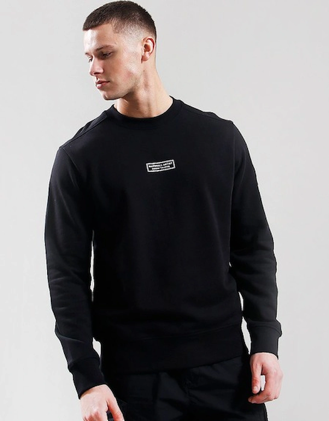 Marshall Artist Men's Siren Box Crewneck Sweatshirt - Black - Size: LARGE