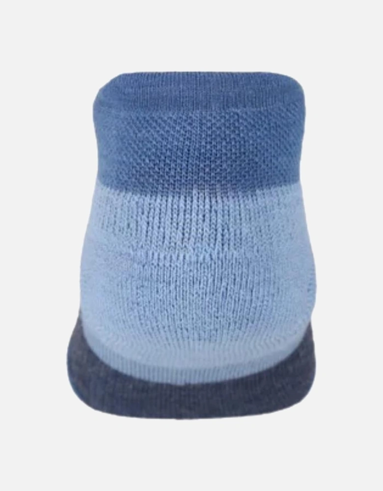 Merino Low Sock - Navy/Melange