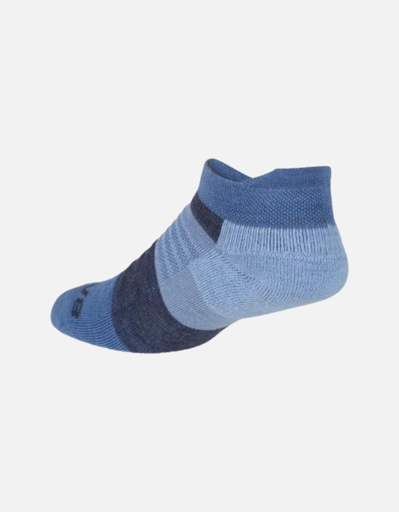 Merino Low Sock - Navy/Melange