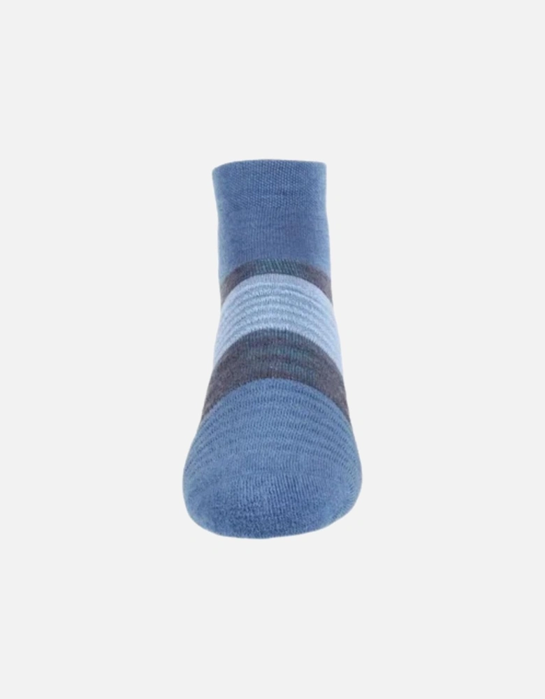 Merino Mid Sock - Navy/Melange