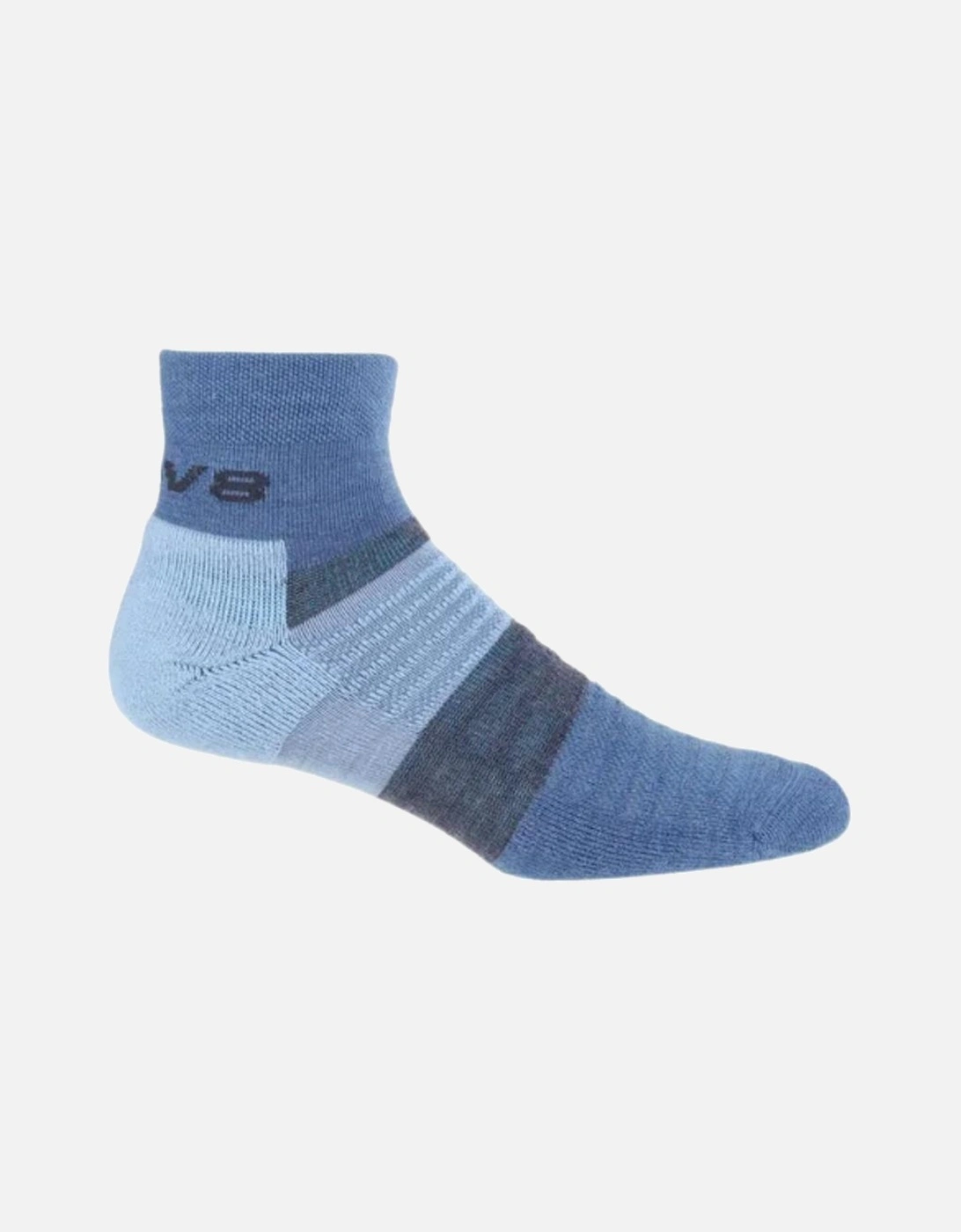 Merino Mid Sock - Navy/Melange, 7 of 6