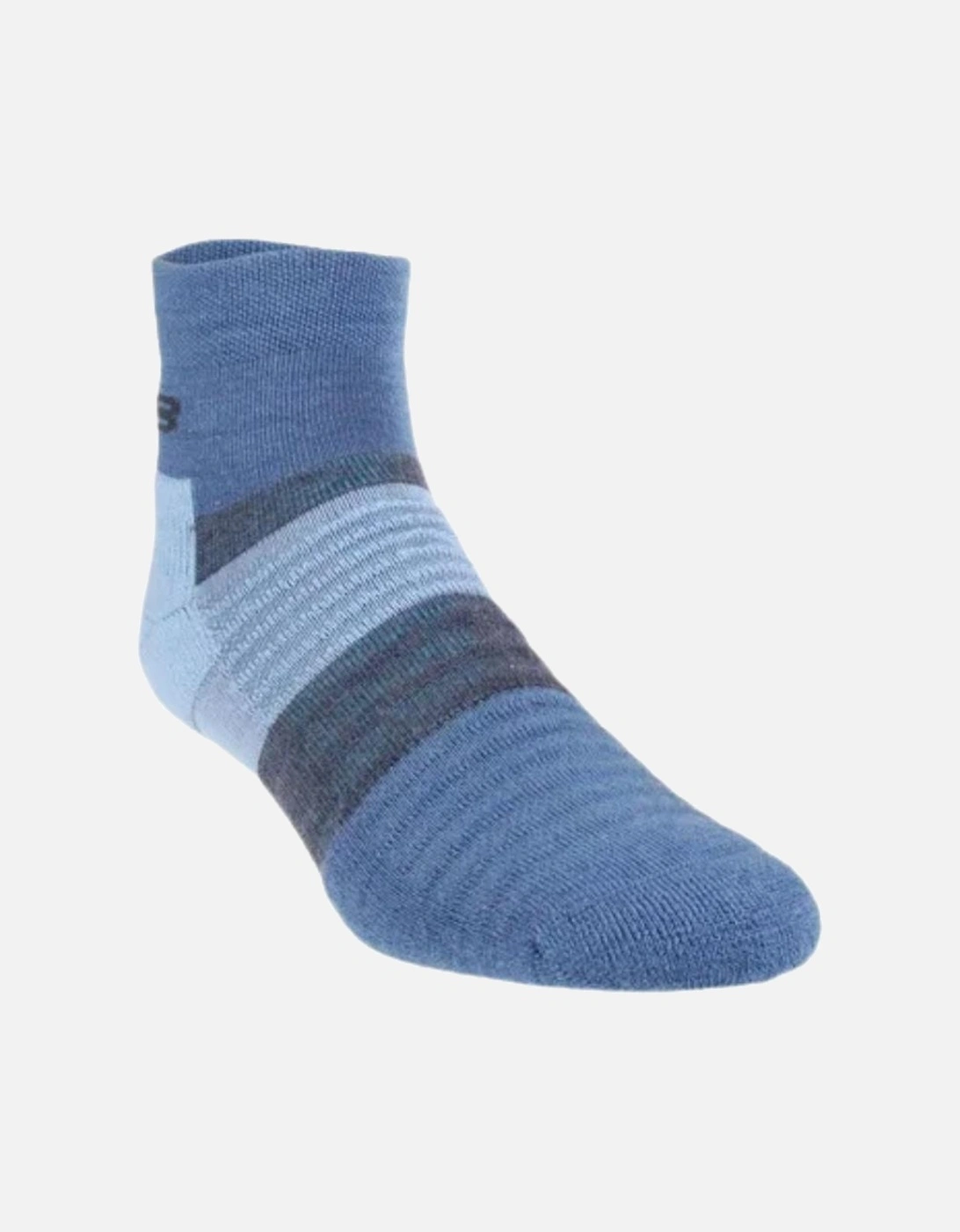 Merino Mid Sock - Navy/Melange