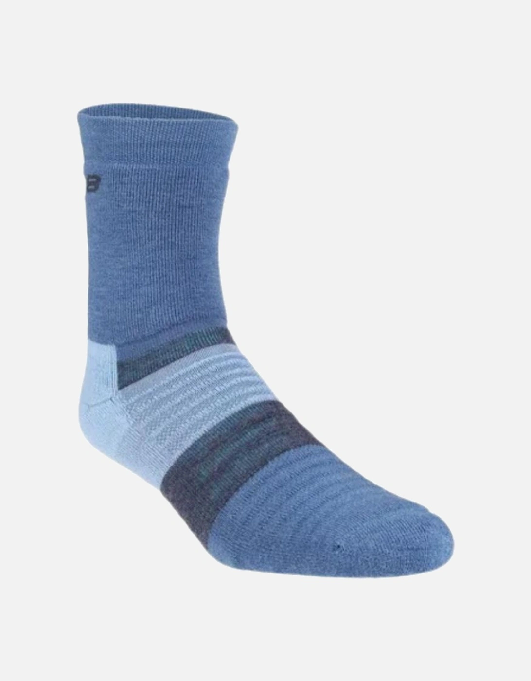 Merino High Sock - Navy/Melange