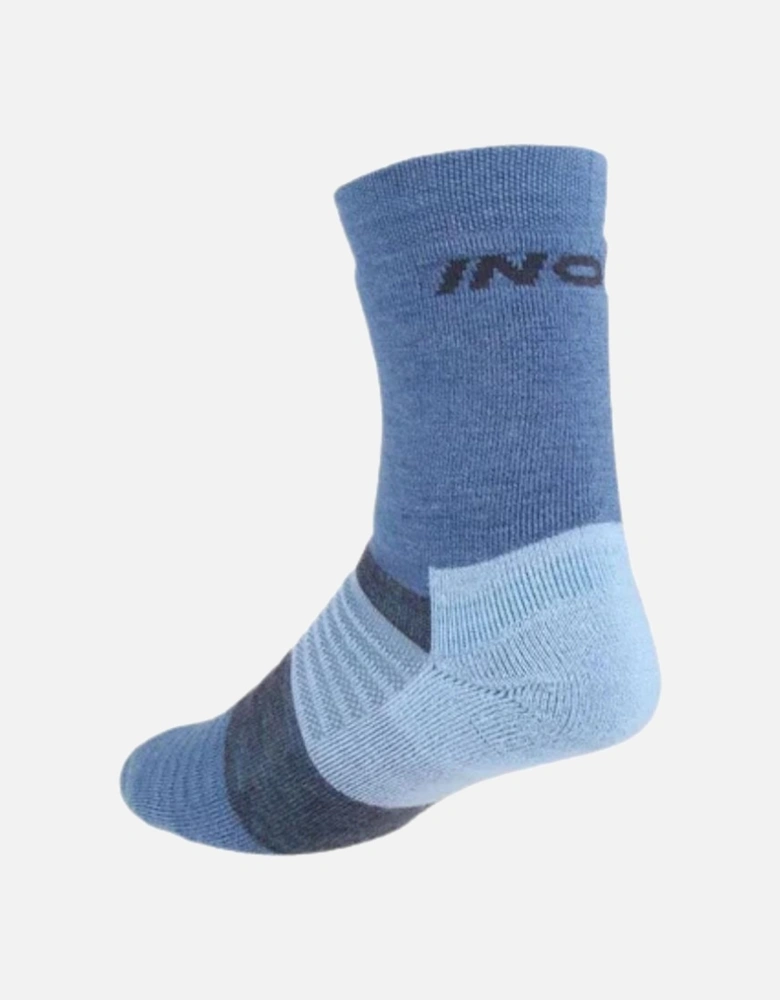 Merino High Sock - Navy/Melange