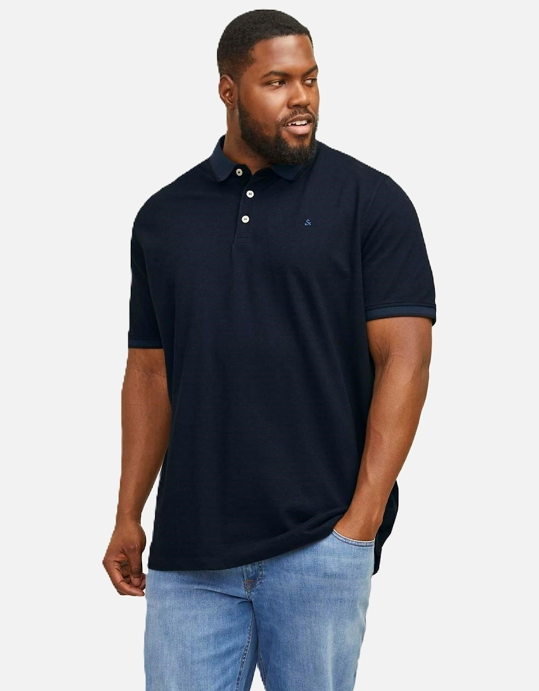 Mens Paulos Big & Tall Short Sleeve Polo Shirt, 2 of 1