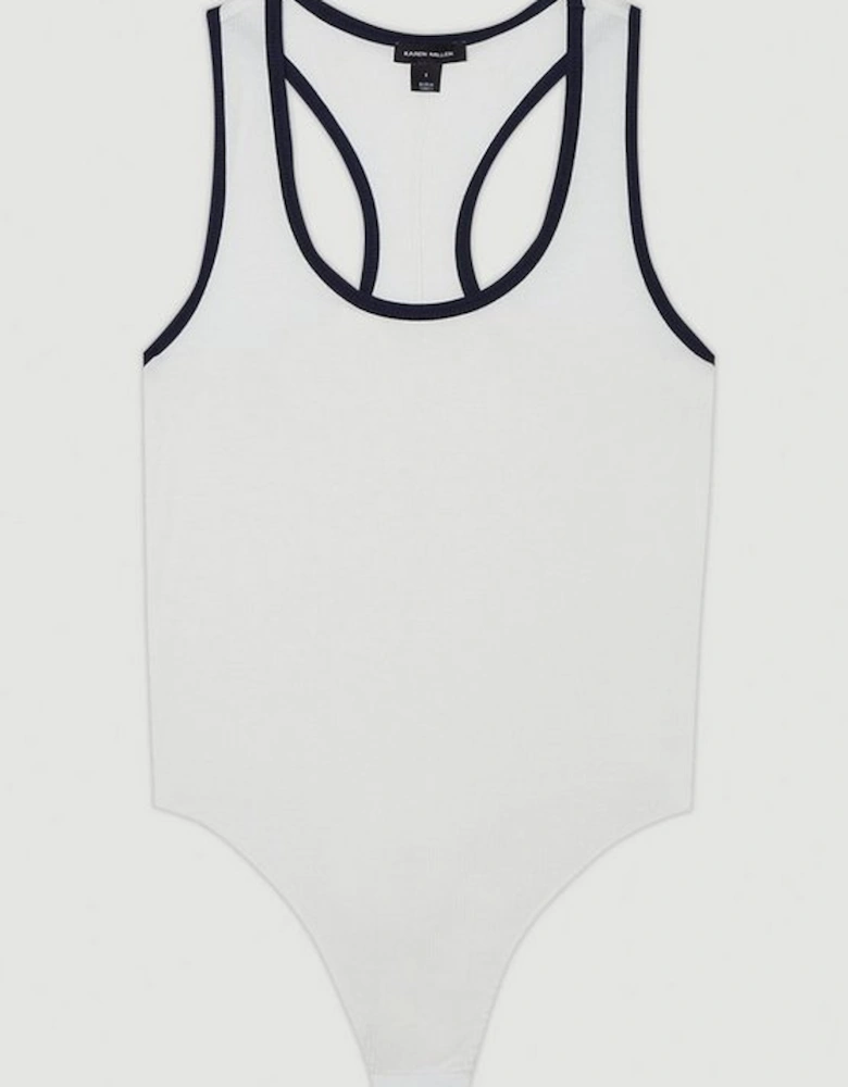 Archive Collection - Tipped Ribbed Bodysuit