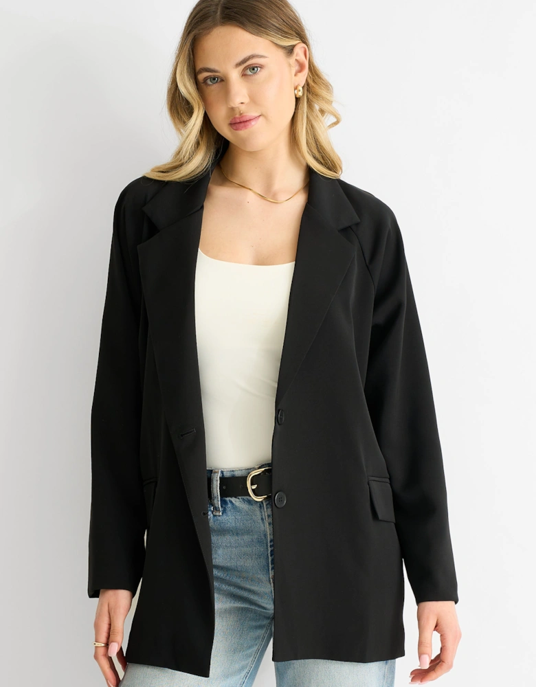 Black Oversized Tailored Blazer