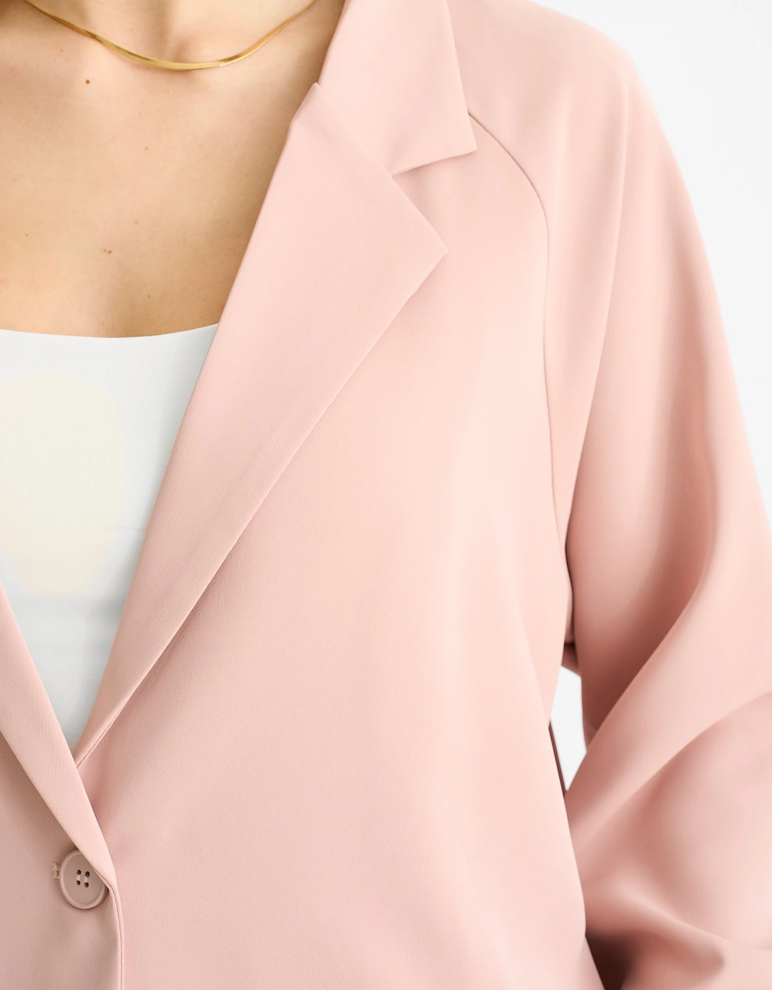 Blush Oversized Tailored Blazer