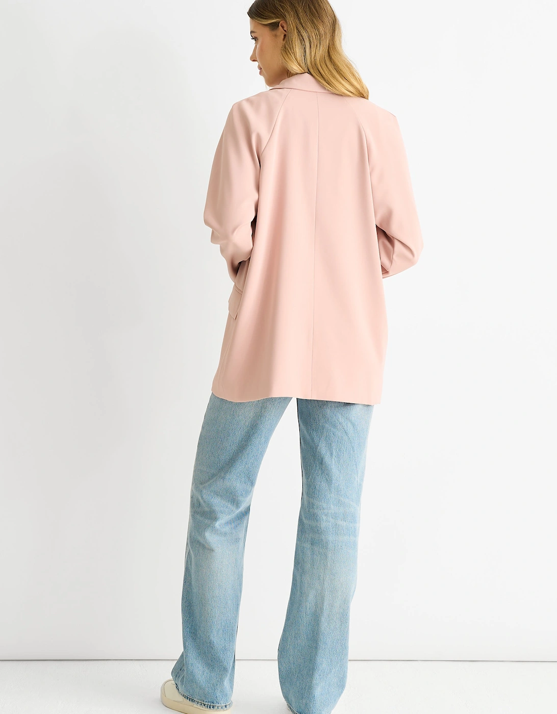 Blush Oversized Tailored Blazer