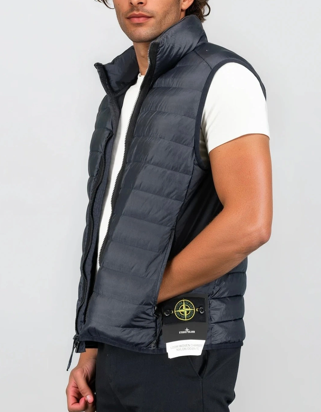 Loom Woven Chambers R-Nylon Gilet Navy