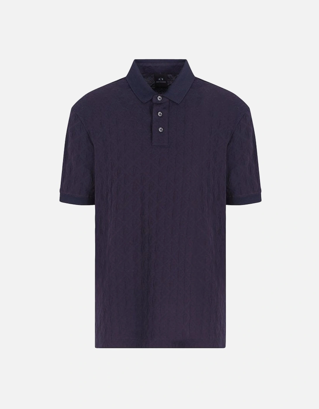 Armani Exchange Men's Blue Polo Deep Navy - : 38 M