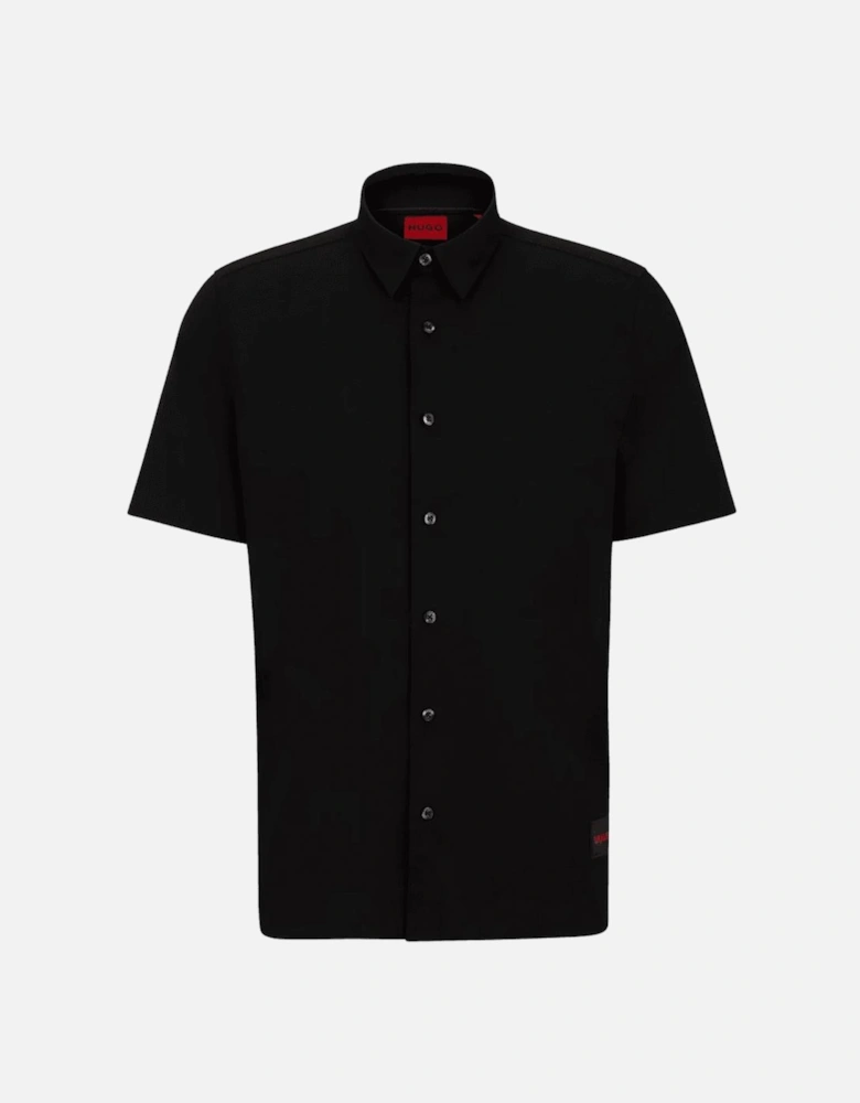 Ebor Relaxed Fit Black Shirt