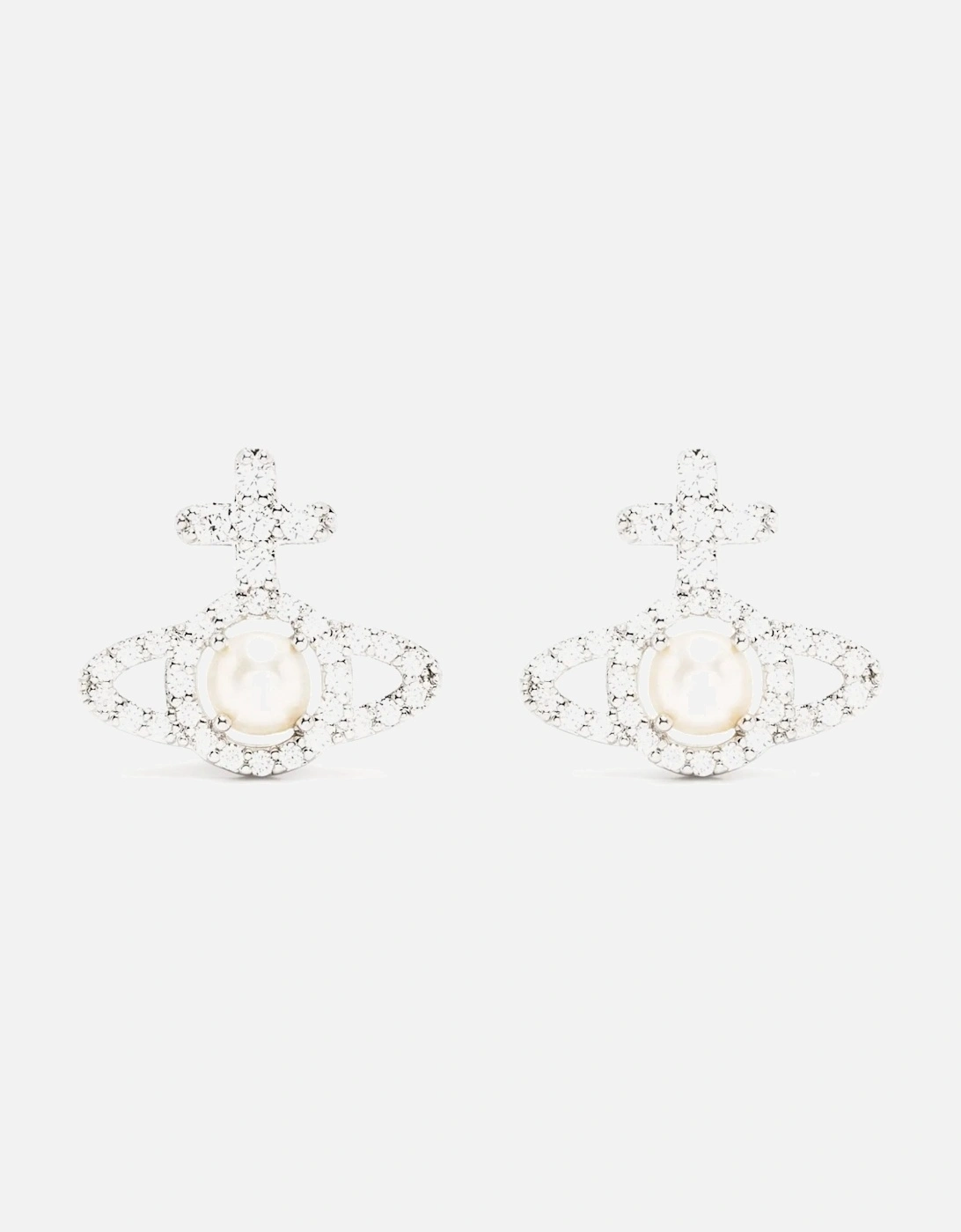 Olympia Pearl Earrings Silver, 4 of 3