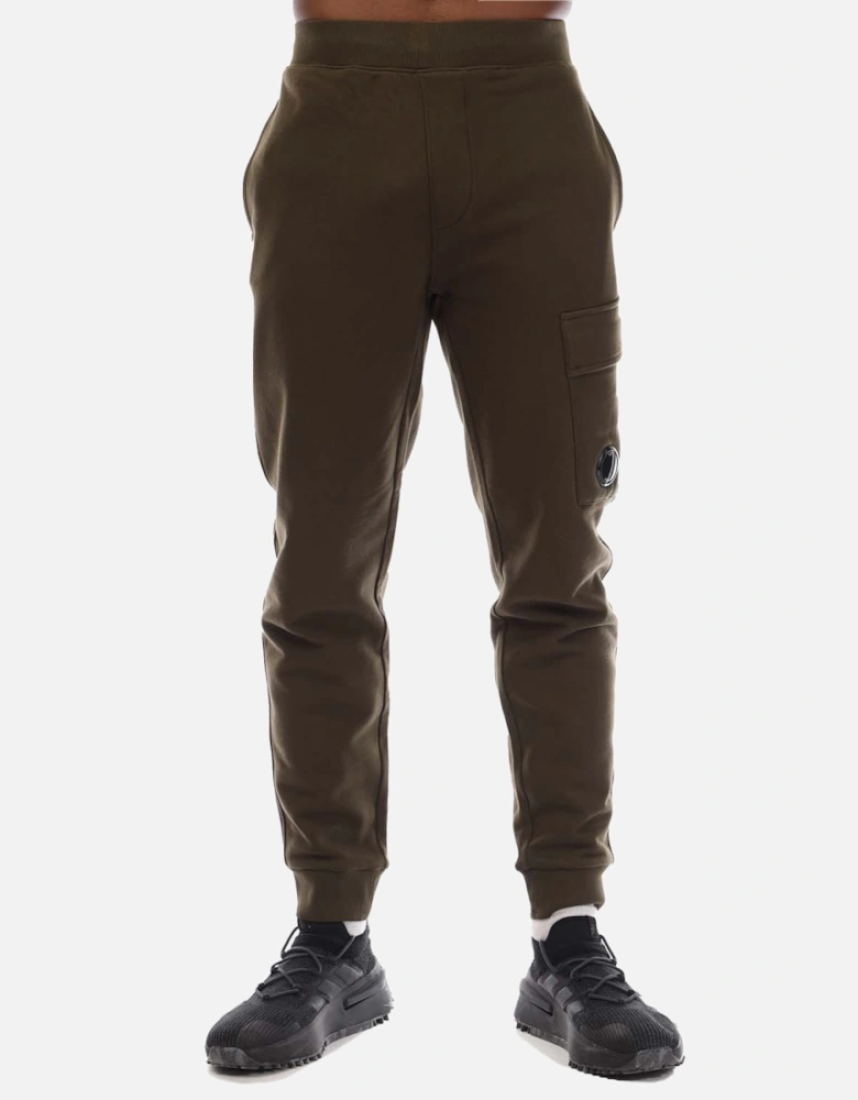 Diagonal Raise Fleece Cargo Joggers - Mens Diagonal Fleece Cargo Track Pants