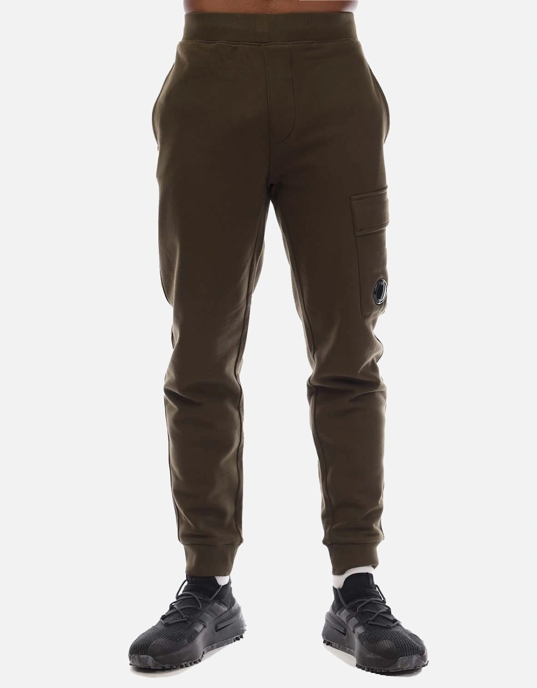 Diagonal Raise Fleece Cargo Joggers - Mens Diagonal Fleece Cargo Track Pants, 4 of 3