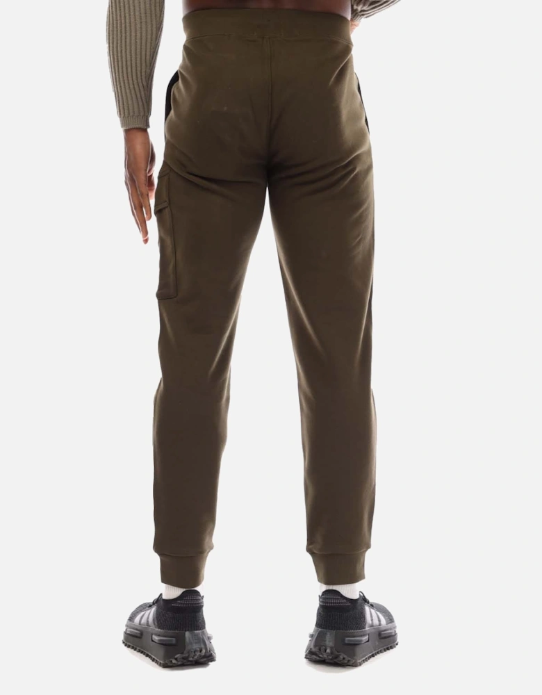 Diagonal Raise Fleece Cargo Joggers - Mens Diagonal Fleece Cargo Track Pants