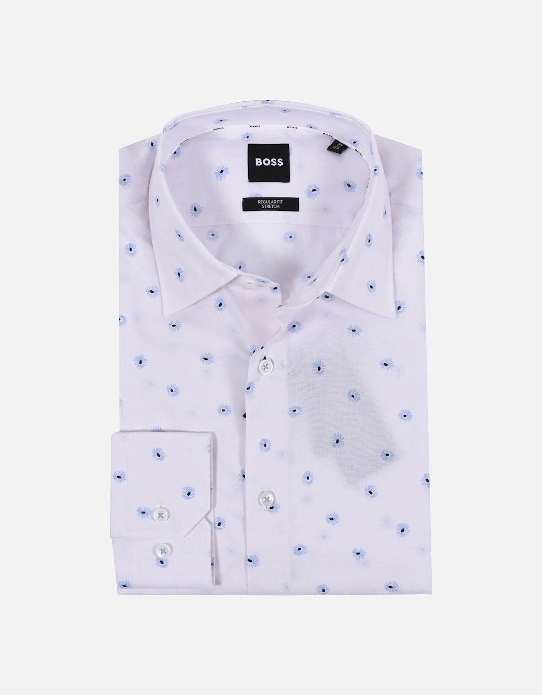 Boss H-joe - Kent-c1-214 Shirt White/Pastel Blue Flowers, 4 of 3