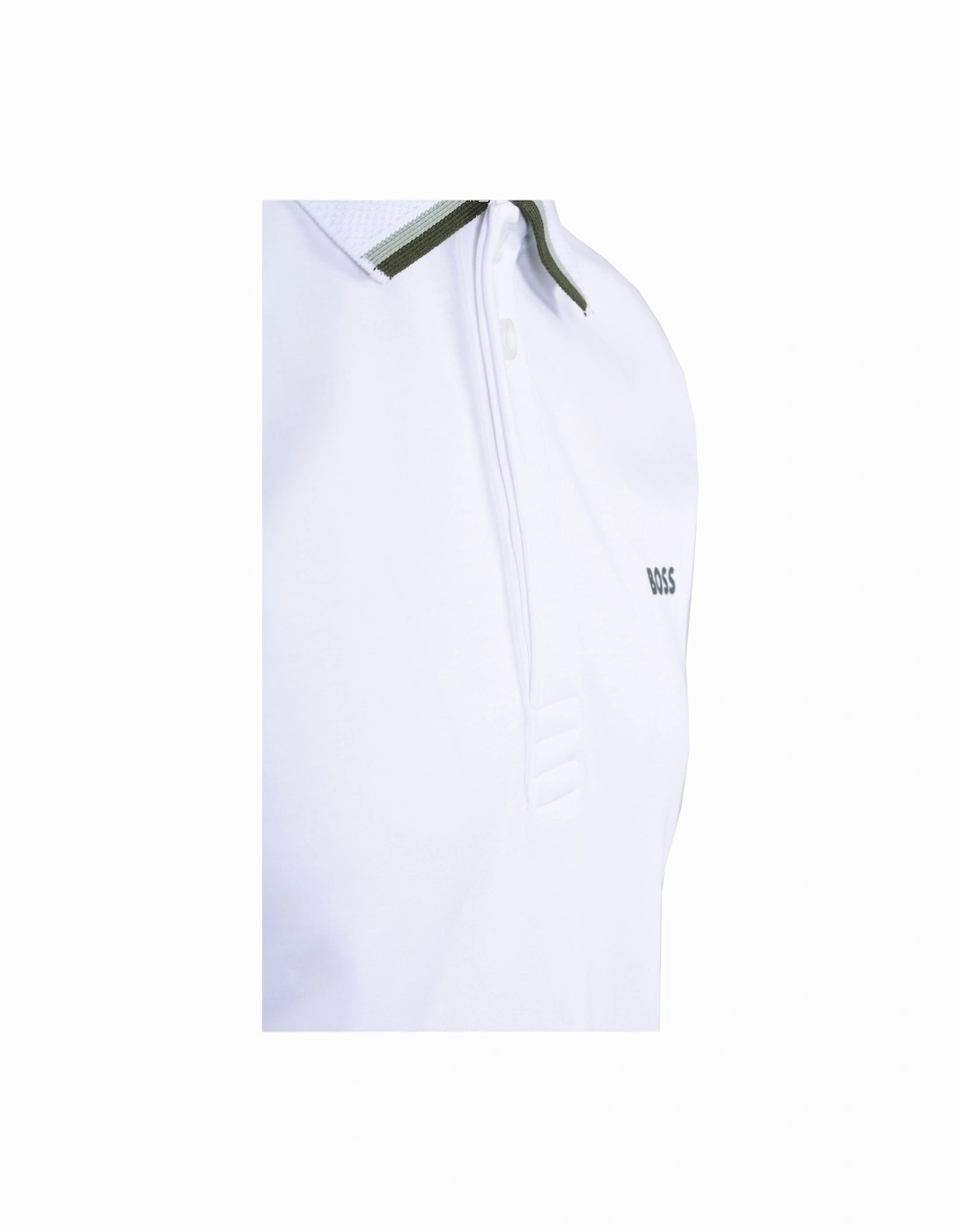 Boss Paddy Lux Heritage Polo Shirt White