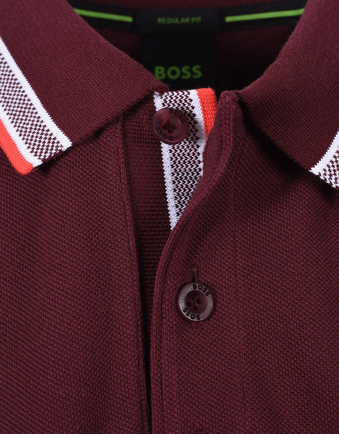 Boss Paddy Polo Shirt Medium Red