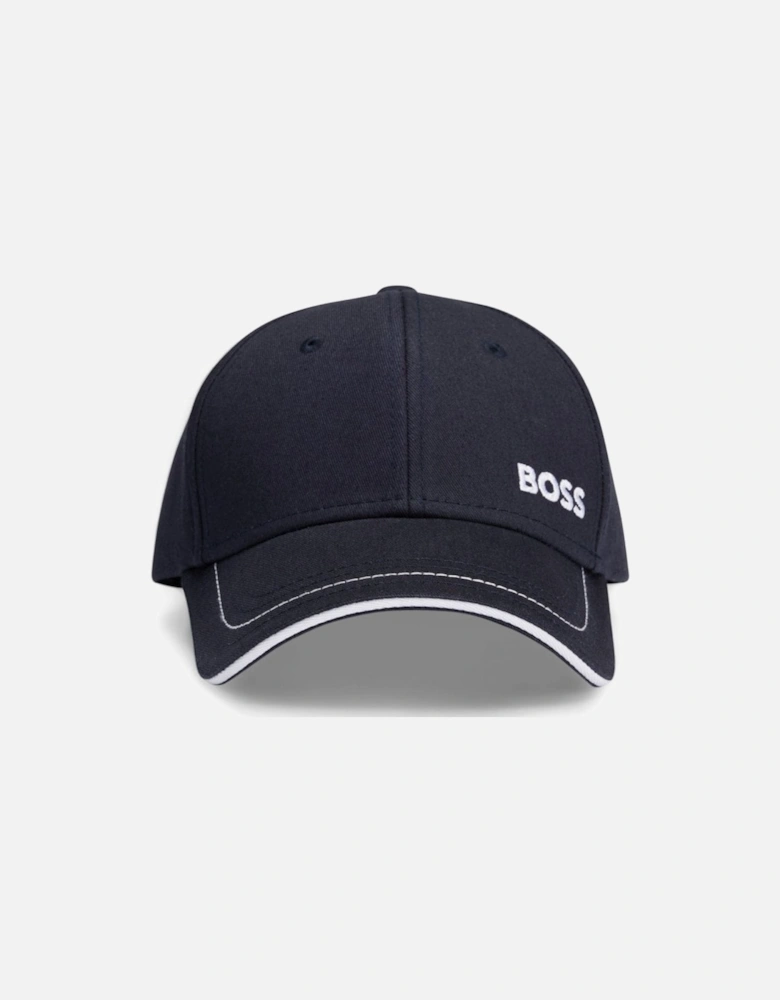 BOSS Green Cap-1 Mens Cotton-Twill Cap With Logo Detail NOS