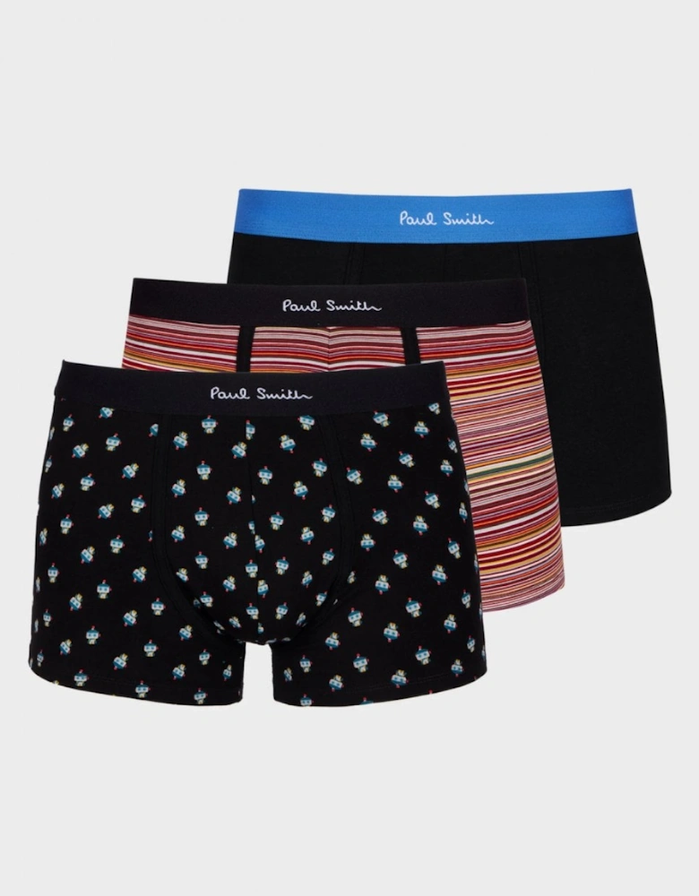 3-Pack Mens Robot Mix Trunks