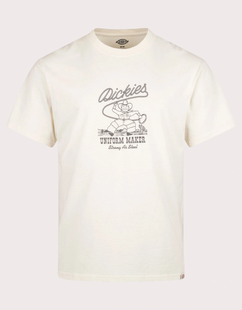 Relaxed Fit Rope Center Logo T-Shirt