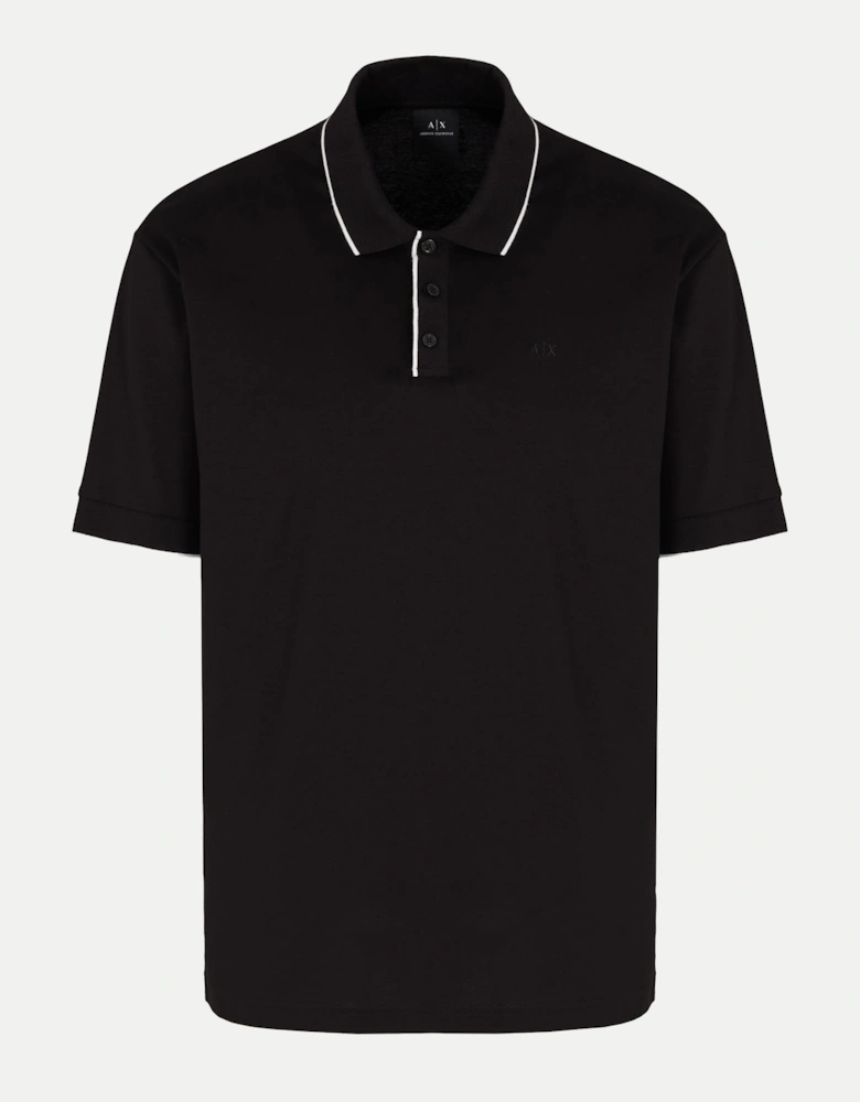 Mens A|X Monogram Contrast Tipped Polo Shirt