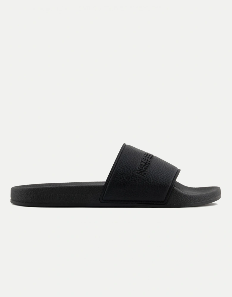 Mens Tumbled PU Sliders