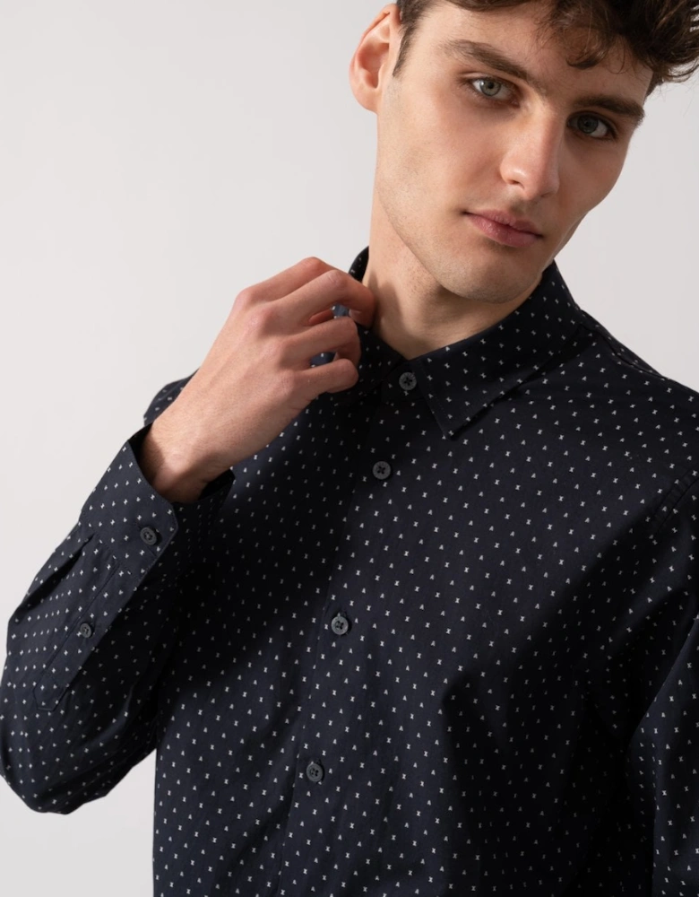 Mens AX Print Long Sleeve Shirt