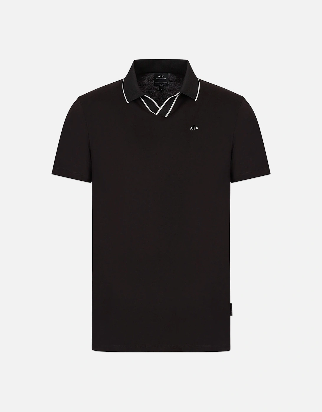 3RZFFC Open Neck Polo - Black, 5 of 4